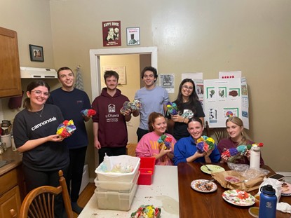 A group of youth doing Sustainable Marker Ink Research and Testing