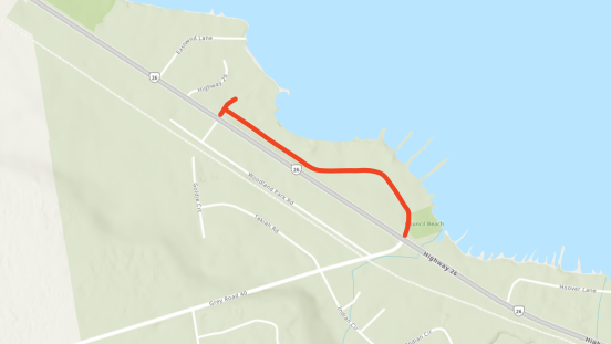 Map of Lakewood Drive Reconstruction project area