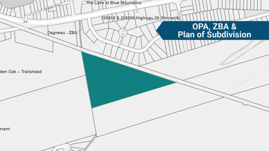 Map view of 372 Grey Road West project area