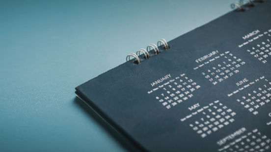 Blue Calendar