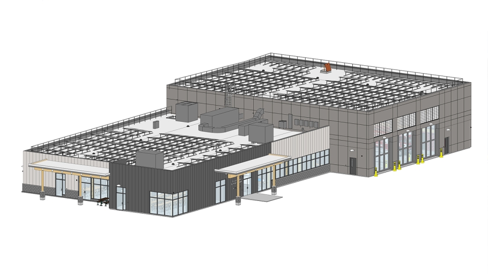 Rendering of new Craigleith Fire Hall
